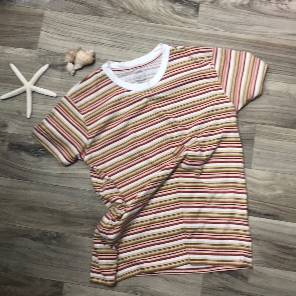 Urban Outfitters Multi Color Striped T-Shirt